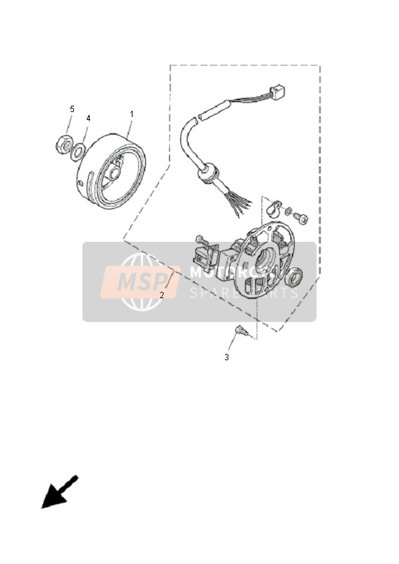 Yamaha YQ50 AEROX 2009 Generator for a 2009 Yamaha YQ50 AEROX